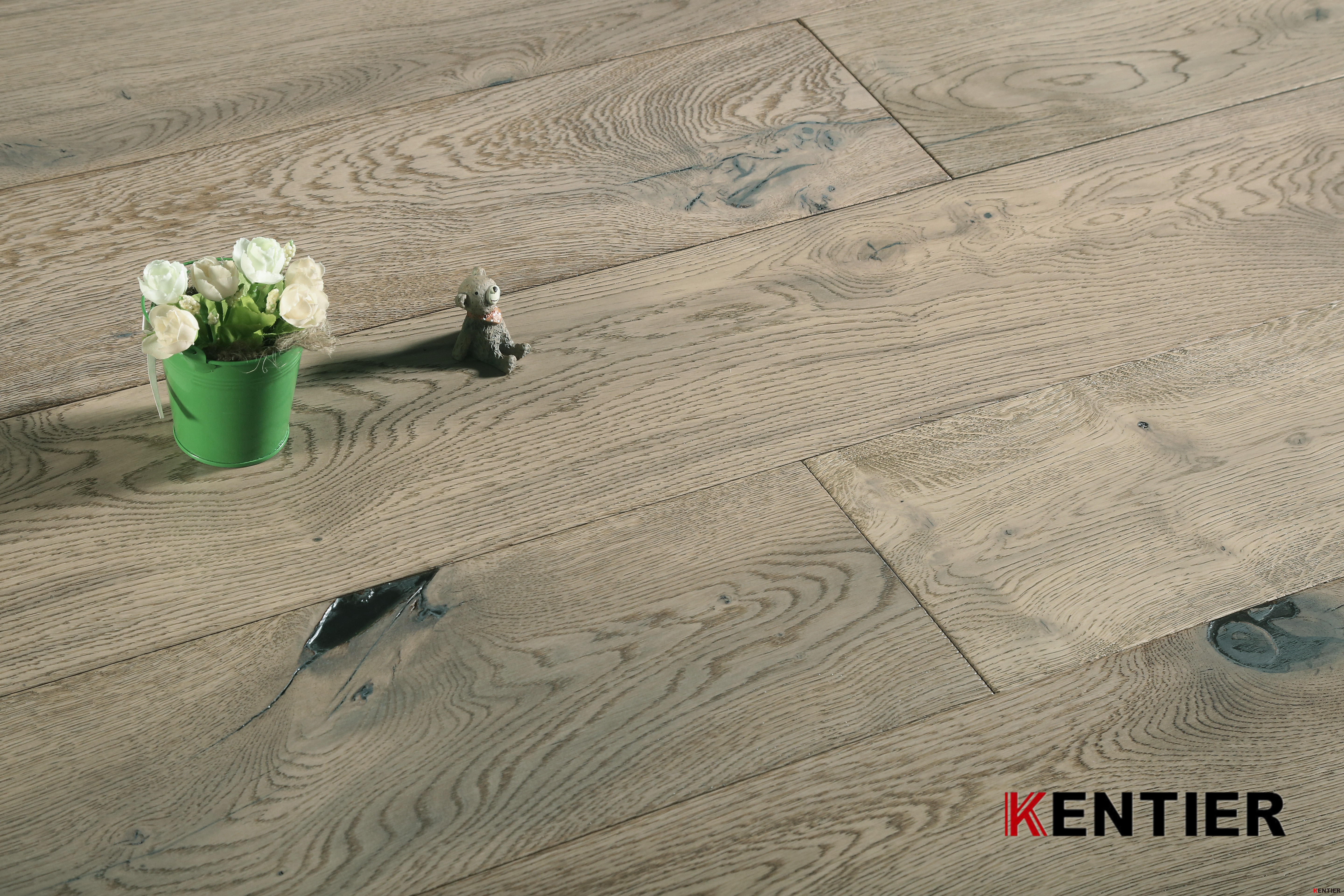 K1504-Kentier Brand Water Resistant Multi-layer Engineered Flooring with Wax Treatment 
