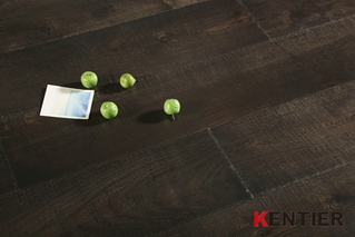 K1521-Wire Brushed Oak Top Layer with Brown Lacqueer Finished