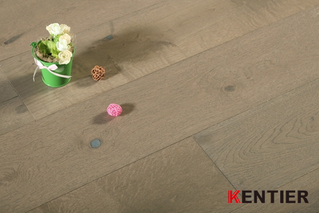 K5105-Oak Wire Brushed Engineered Wood Flooring at Kentier