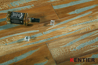 K1529-Oak Wire Brushed Engineered Wood Flooring at Kentier